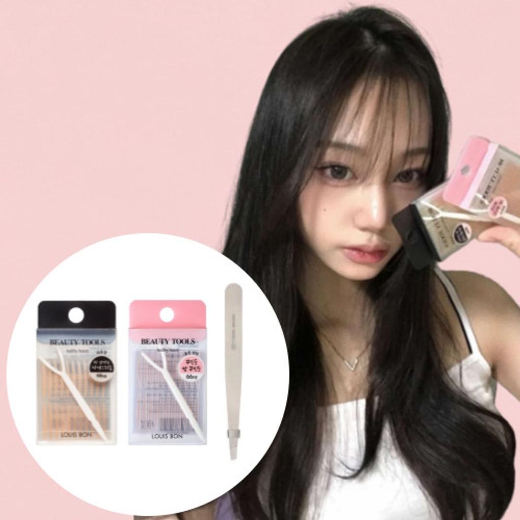 Louis Bon Effortless Chic Goddess Double Eyelid Tape Tweezers Set