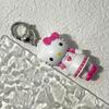 Hello Kitty Keychain Cartoon Doll Mobile Phone Rope Backpack Stuffed Pendant Lovely Decor Anime Figure Makeup Bag Pendants