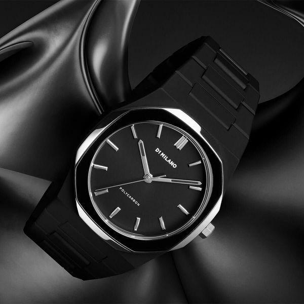 D1 Milano POLYCARBON ENAMEL Quartz 3-Hand PCBU13 Wrist Watch