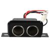 DC 12-24V 120W Dual-Hole  Ports Car Cigarette Lighter Socket  Motorcycle 10A Power Socket Charger  Car Cigarette Lighter Socket