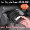 Car Driver Hidden Storage Box Tray Console Storage Glove Box Privacy Holder For Toyota RAV4 -2025 Interior Accessory