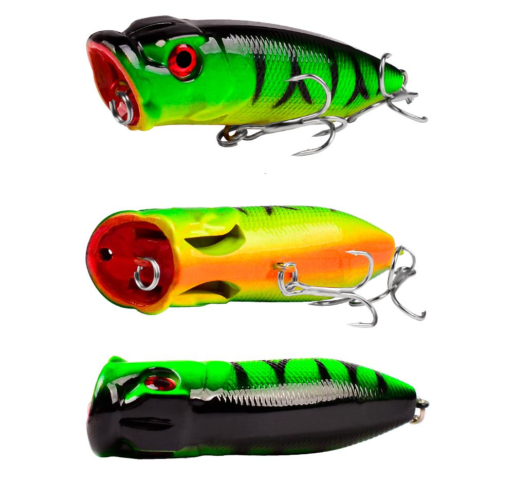 Popper Flopper Wobbler Okoun Štika F141 Žlutý