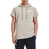 Under Armour Project Rock Písmena Zvířecí Potisk Fleecový Design Mikina s Kapucí Krátký Rukáv Tričko Pánská Vrchní Oblečení Buffalo Khaki 1383209-203