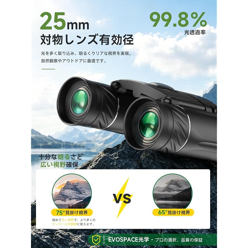 Binoculars [IF Design Award Winner] 20x Magnification Binoculars for Live Events, Image Stabilized, Opera Glasses, High-Reach View, Captures Details