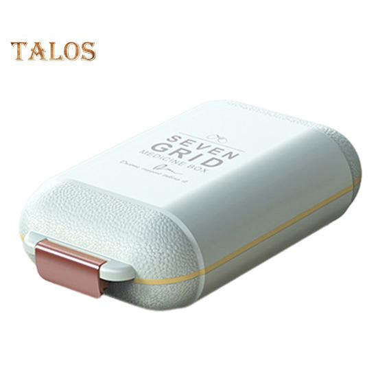 

Ящик для хранения дозатора таблеток Большая вместимость Несколько отделений Маленький разделитель лекарств Портативный герметичный ящик L зелёный