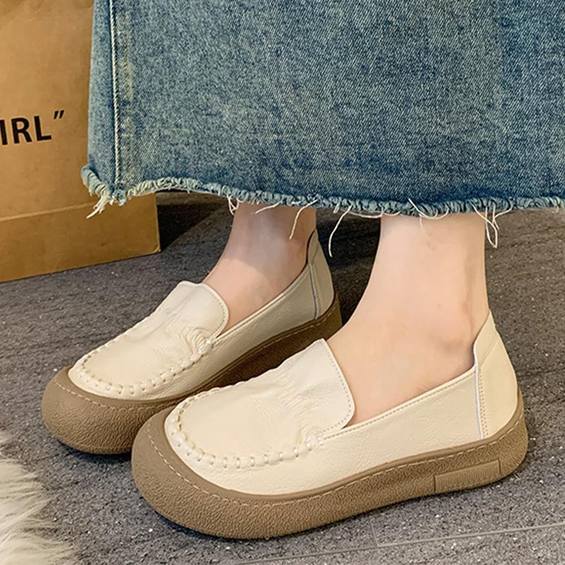 

Модные балетки Женские лоферы Обувь Повседневная Удобная Спортивная обувь Модные Новые Осенние Кроссовки 2025 Бренд Платье Прогулочная Мягкая Zapatillas De Mujer 39 бежевый