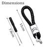 Hand-Woven Key Ring Leather Car KeyChain Rope For Citroen C1 C3 C4 C5 C4L C6 C8 VTS Picasso Cactus DS3 DS4 DS5 Berlingo C-Elysee