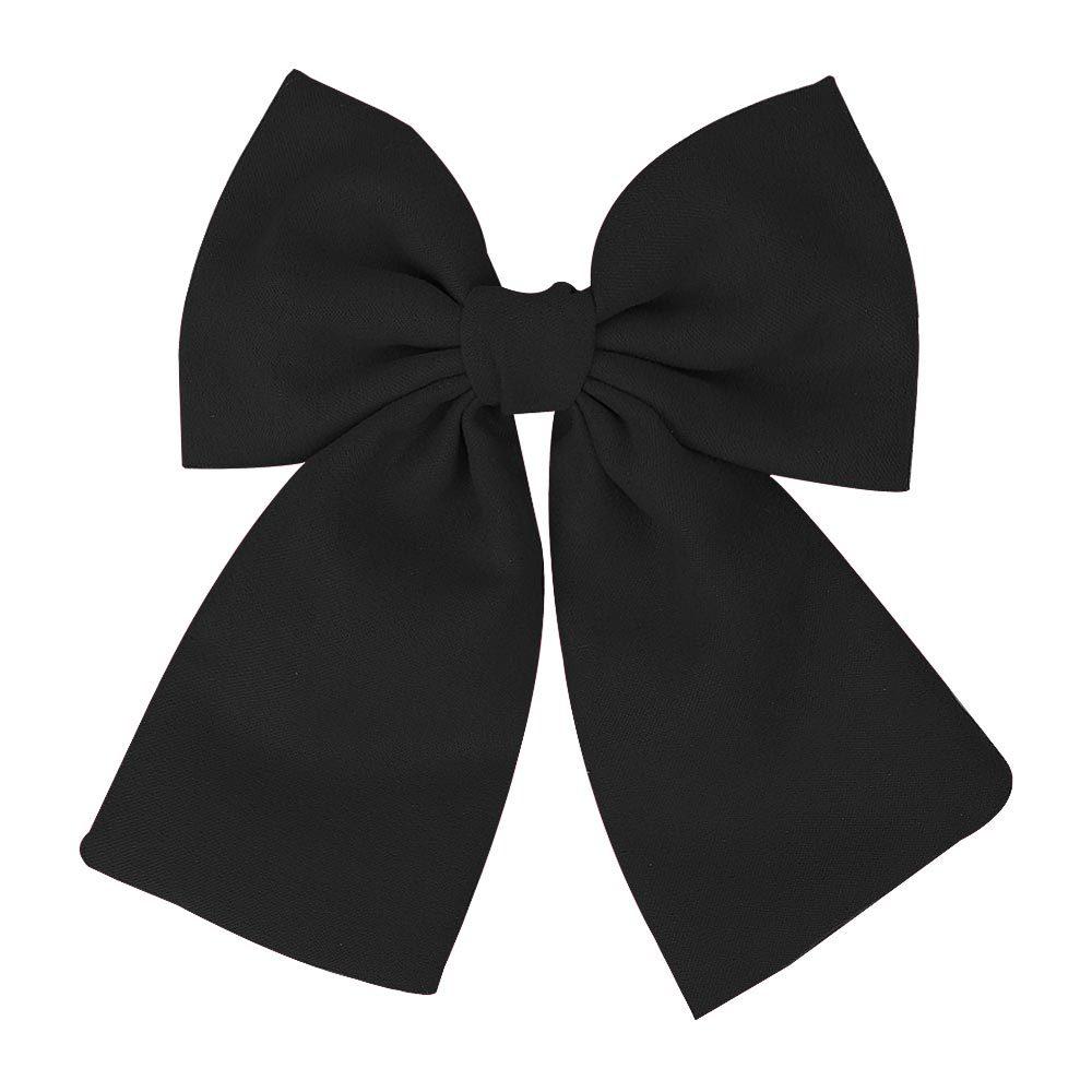 1 Piece Ins Style Fabric Large Bow Hair Clip,multicolor Retro Solid Color Top Clip,womens Back of The Head Hair Styling Headband