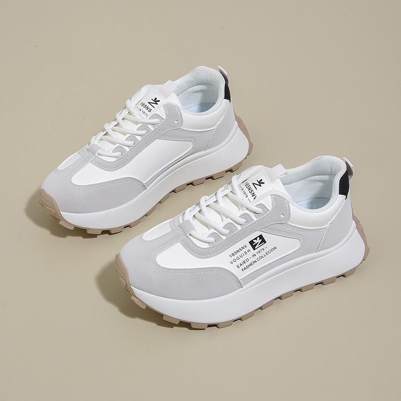 

инс новые папины кроссовки женские осенние студенческие спортивные беговые повседневные туфли на платформе с увеличением роста F 40