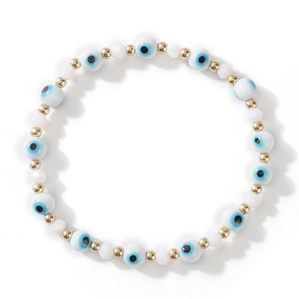 Colorful Evil Eye Beaded Bracelet: Stylish Design for Everyday Wear