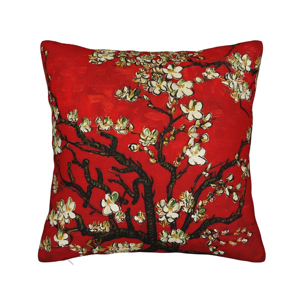 Van Gogh Wheatfield with a Reaper Pillowcase Cushion Cover Gift Oil Painting Throw Pillow Case Cover Home Wholesale 45*45cm