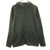 Long Sleeve Zip Hoodie S Khaki Back Fleece Men's Used