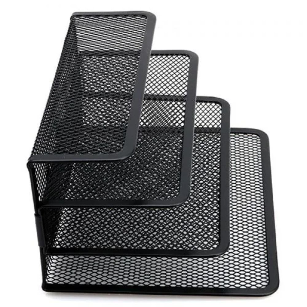 Metal Desk Office File Holder Multifunctional Mesh Desk Organizer  Business Card File