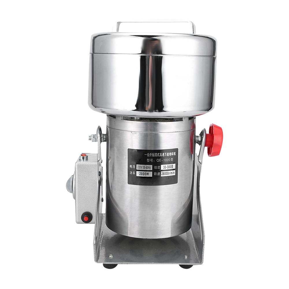 

1000 г 2000 Вт электрическая мельница для быстрой китайской медицины, сухая мельница для измельчения, вилка AU 220 В AU Plug