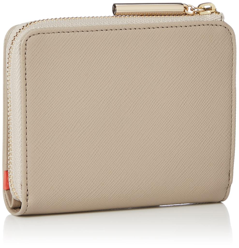 LANVIN En Bleu Luxembourg Color Bifold Wallet with Card Slots and Bill Compartment, Women's, 482023, Greige