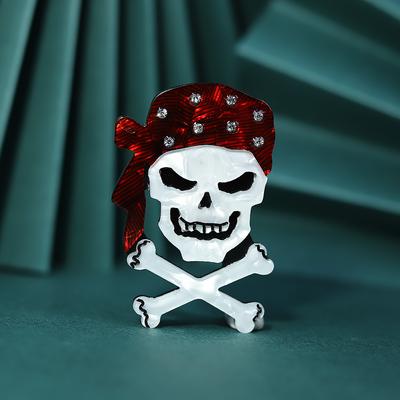 Fashion Accessories Acrylic Character Brooch Pirate Cartoon Chest Flower Accessories