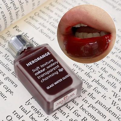 1Pcs Mirror Water Light Lip Gloss Lip Glaze Moisturizing Long Lasting Liquid Lipstick Sexy Red Lips Makeup Cosmetics