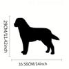 Placa de metal Labrador Retriever – Élégante Décoration Murale, Silhouette de Chien et Décor Métallique pour Mur