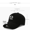 For Mazda CX3 CX-5 CX5 CX7 CX9 MX5 Axela Demio Atenza Car Logo Cotton Adjustable Baseball Hat Outdoor Auto Accessories