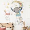 Cartoon Stars Garland Sticker Home Living Room Decor Vinyl Wall Sticker Little Girl Moon Diy Kids Door Mural Wallpaper