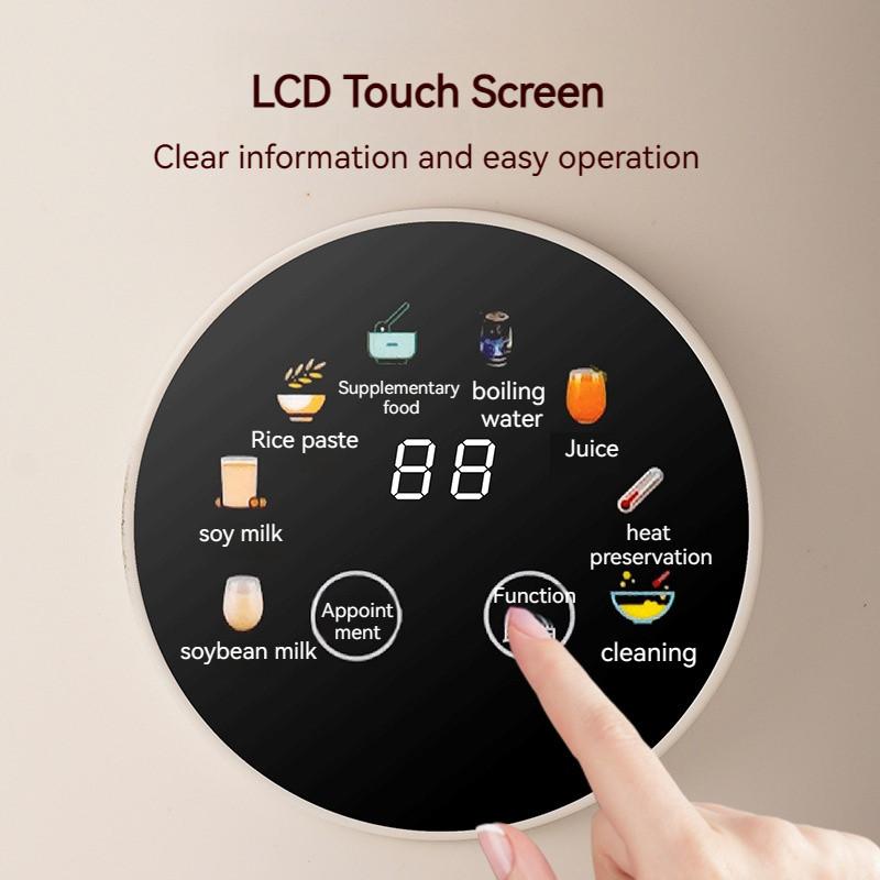 1200ML Automatic Intelligent Juicer Kitchen Multifunctional Electric Blender Large Capacity Soya Bean Milk Machine