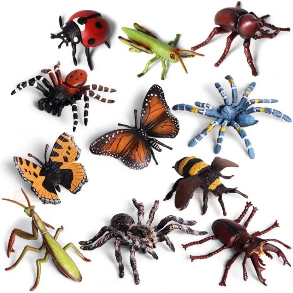 Spider Bee Animals Model Set Simulation Children Novelty Toy New Insect Model Figures  Horror Props
