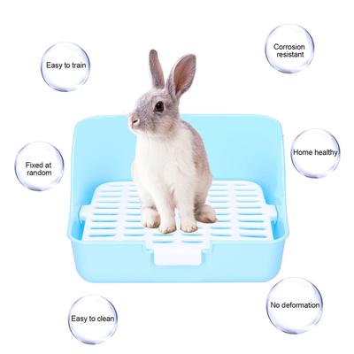 Small Animals Pet Cage Litter Box Toilet Tray Pan ABS Plastic for   Golden Hamster