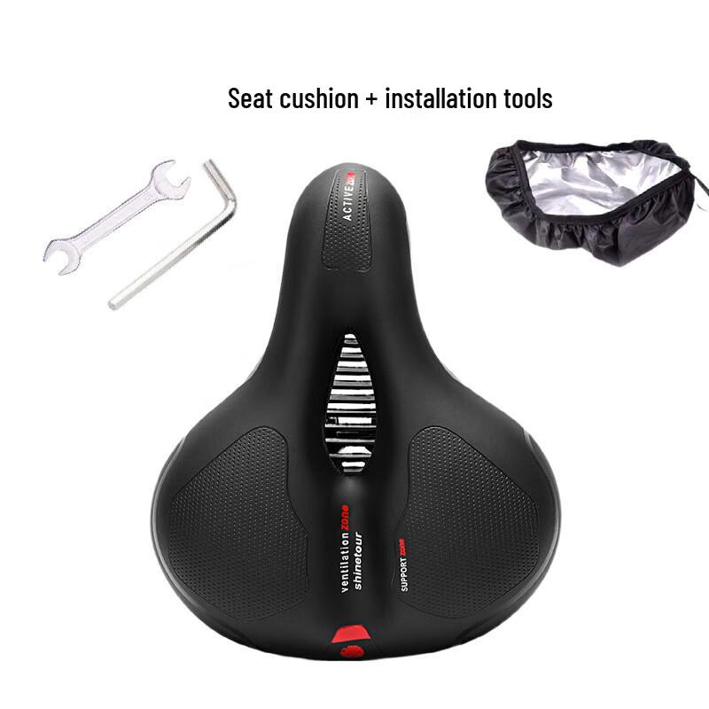 SHENGXIN Cycling Shock Absorbing Sponge Seat Shock Absorption Ball, Spring Type