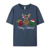 Merry Christmas Dog Paws Lights Buffalo Plaid Leopard Xmas TShirt Tops Tees Cotton Tee Short Sleeve TShirts Unisex