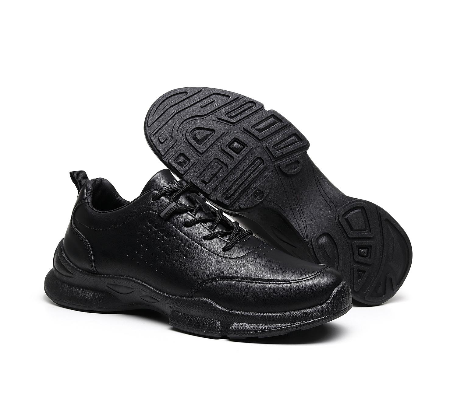 

Повседневная кожаная обувь мужская весенняя новая удобная мужская обувь обувь для ходьбы мягкая подошва мягкая поверхность деловая однотонная мужская обувь 44