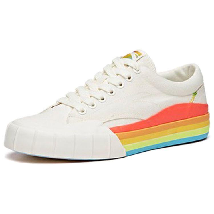 Anta Lifestyle Series Non-Slip Wear-Resistant Low-Top Skate Shoes Women Sneakers White 122028608-1