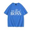 The Boss  The Real Boss Matching Tshirts Couples Matching Outfits Gifts Funny Letter Print Valentines Day Unisex Women Clothing