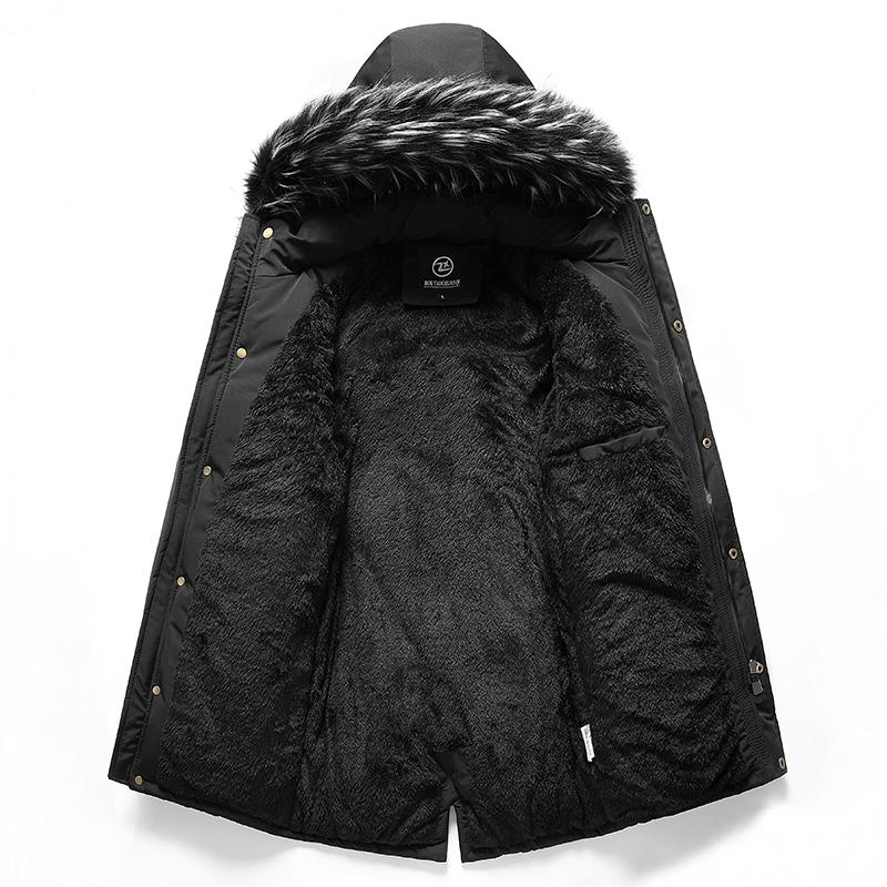 Winter Men Warm Jacket Men Windproof Casual Parkas Jacket Coat Men Thicken Outwear Hat Jacket Male