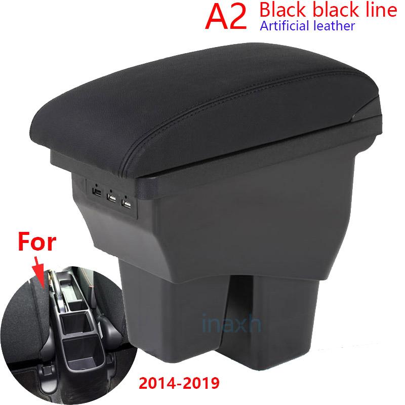 For Honda Jazz Armrest For Honda Fit Jazz 3 Car Armrest Box 2014-2019 Retrofit Accessorie Car Storage Box Simple Installation