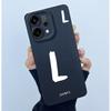 For OPPO Reno14 Pro 5G Cover Case Lucky Initial Letter Couple Silicone Soft Matte Phone Bumper for Oppo Reno 14 Pro 5G Casing