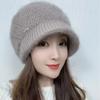 New Winter Fashion Women's Warm Hat - Middle-aged and Elderly Ladies' Earflap Beanie