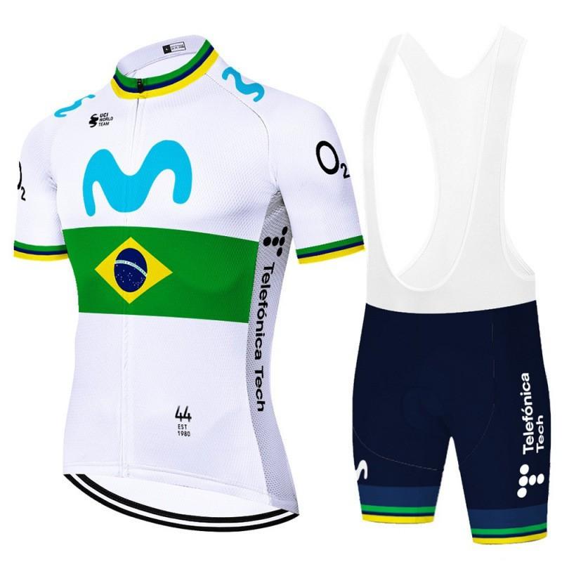 Men's Women's Tour De Cycling Suit With Strap Short-sleeved Team Edition Bicycle Outdoor Sports