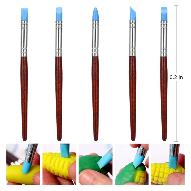 ABBP-Air Dry Clay Tools For Pottery 28Pcs Clay Tools Kit, Polymer Clay Sculpting Tool Kit