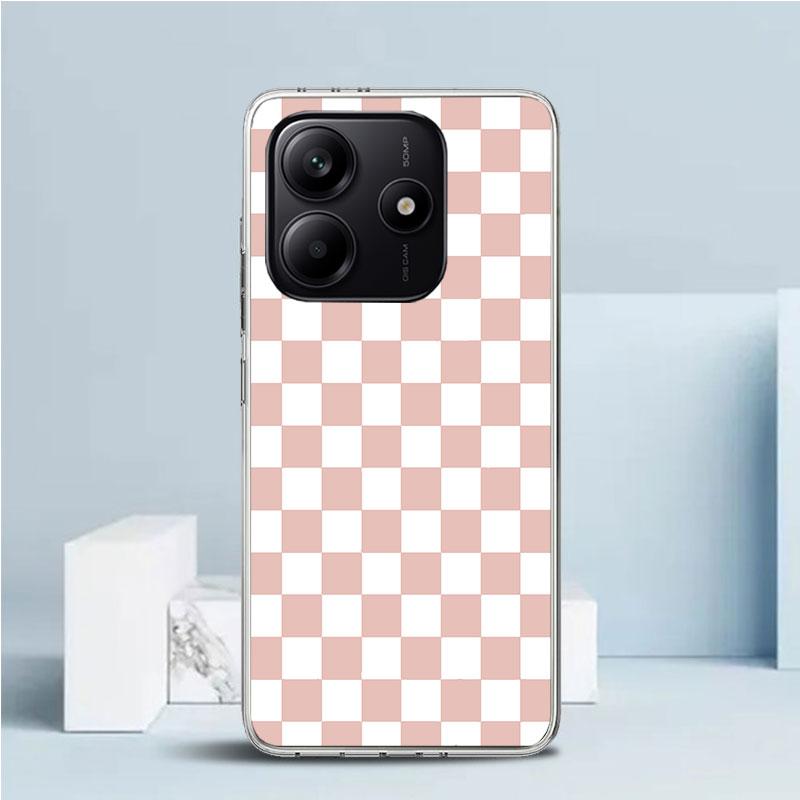 Retro Classic Chess Board Grid Soft Cover for Xiaomi Redmi Note 15 14 13 12 Pro Plus Phone Case 14S 11S 11T 11E 10S 10 4G Patter
