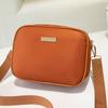 Simple solid color oblique span camera bag trendy fashion versatile decorative women's shoulder bag large capacity