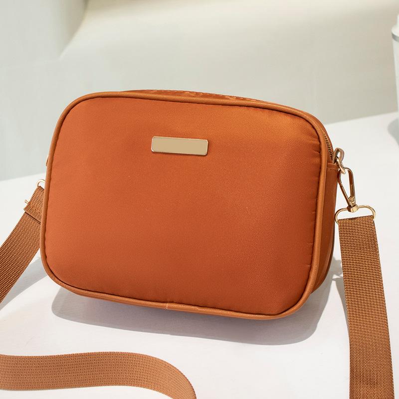 Simple Solid Color Oblique Span Camera Bag Trendy Fashion Versatile Decorative Women's Shoulder Bag Large Capacity