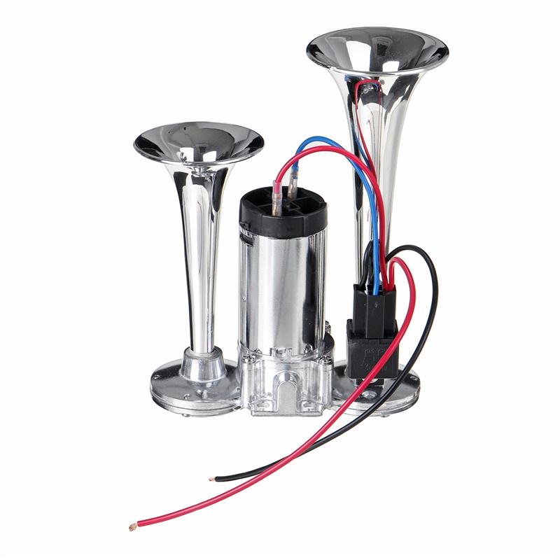 12V 1000DB Horn Hooter For Auto Sound Signal Horn Super Loud Dual Trumpet Air Horn Car Compressor For Car Truck Boat Train