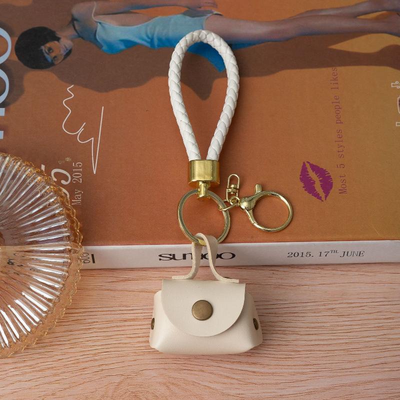 

Leopard Print Mini Wallet Keychain Popular Small Square Bag Car Keychain Bag Pendant Decoration