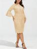 2026 Plus Size Women's Slimming Embroidered Evening Gown