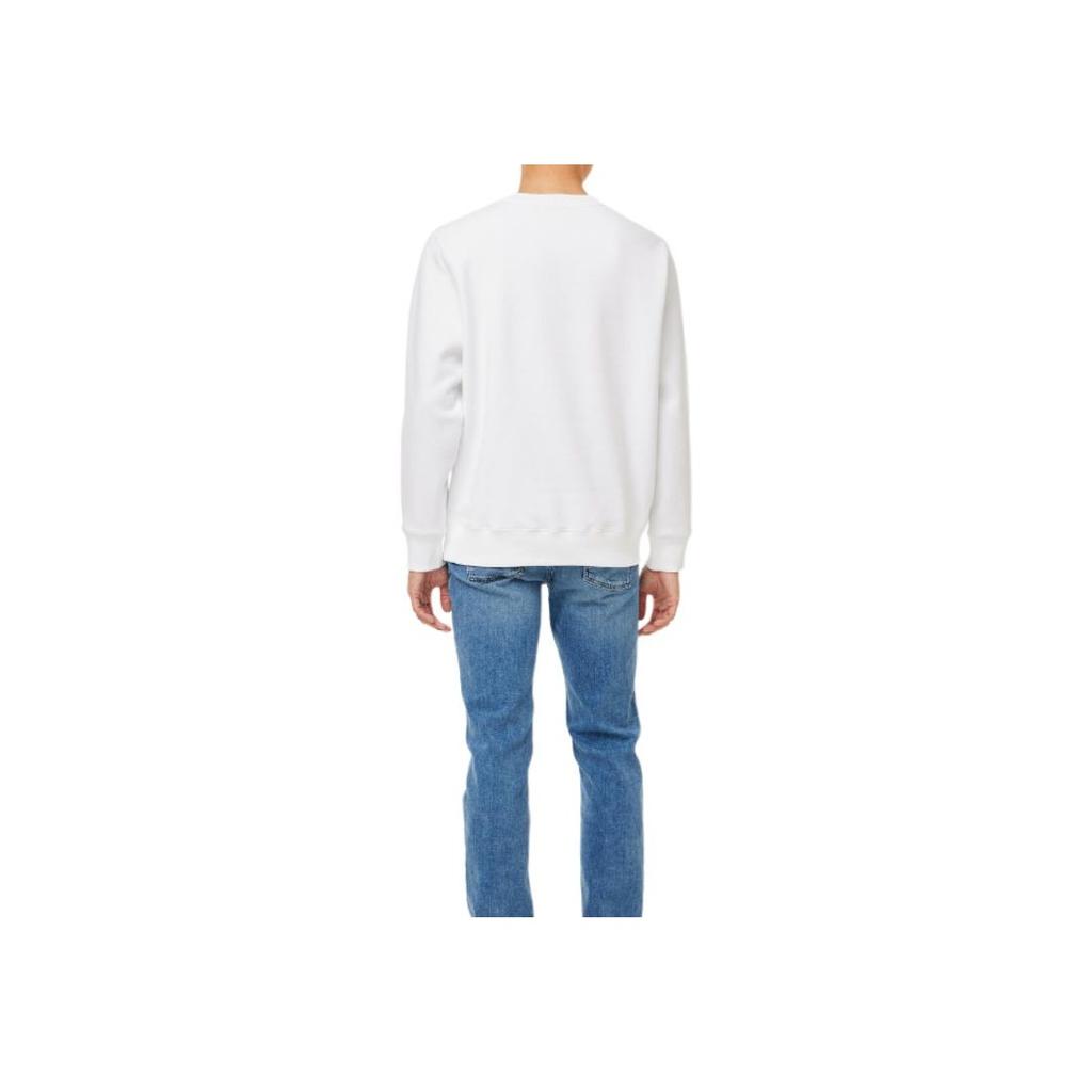 Calvin Klein Letter Blend Long Sleeve Sweatshirt Men sweatshirt White J326967YAF
