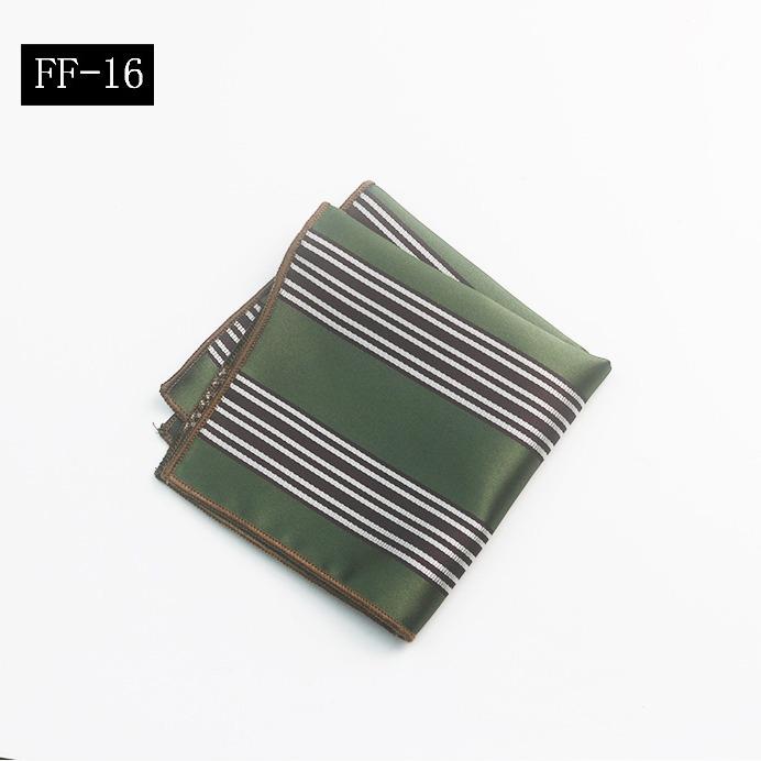 Pocket Towel Men'S, Suit Banquet Wedding Groom Best Man Striped Pattern High-End Small Square Towel Handkerchief