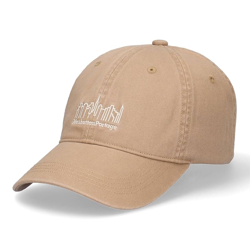 

[Manhattan Portage] logo washed twill 6P cap LOGO WASHED TWILL CAP (sand beige)