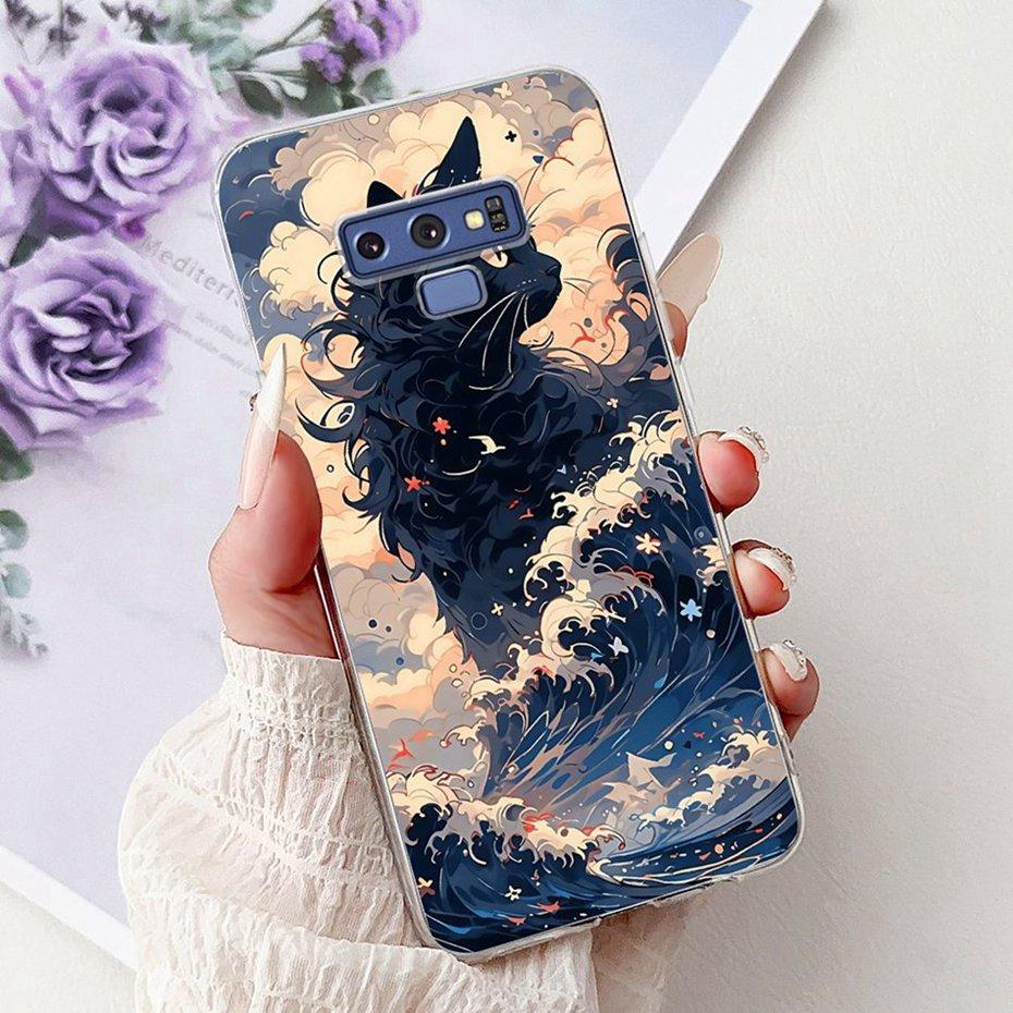 Fashion Painting Case For Samsung Galaxy Note9 Soft Silicone Phone Cases For Samsung Note 9 SM-N960F Covers Bumpers
