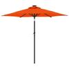 Sun Umbrella with Steel Pole Terracotta 225x225x212 Cm