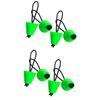 8 Pieces Green Rubber Universal Kayak Scupper Drain Holes Stopper Bung